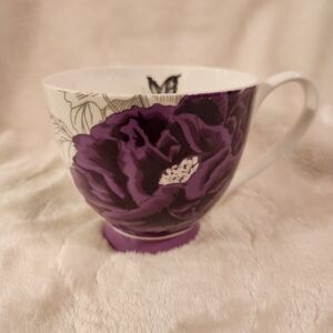Portobello by Inspire Purple Floral Mug – Elegant Ceramic Drinkware